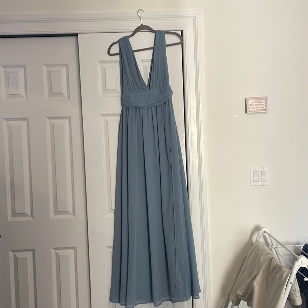 Heavenly Hues Light blue Maxi Dress - size small - never worn